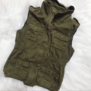 Olive Military inspired Vest